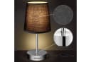 monzana Tischleuchte Lumiere Anthrazit Stoffschirm E14 Bild 3