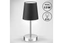 monzana Tischleuchte Lumiere Anthrazit Stoffschirm E14 Bild 4