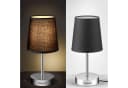 monzana Tischleuchte Lumiere Anthrazit Stoffschirm E14 Bild 5
