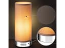 monzana Tischleuchte Poppy 2er Set LED Touch Dimmbar Braun Silber Bild 3