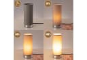 monzana Tischleuchte Poppy 2er Set LED Touch Dimmbar Braun Silber Bild 4