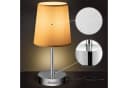 monzana Tischleuchte Lumiere Weiß 2er Set Stoffschirm E14 Bild 3