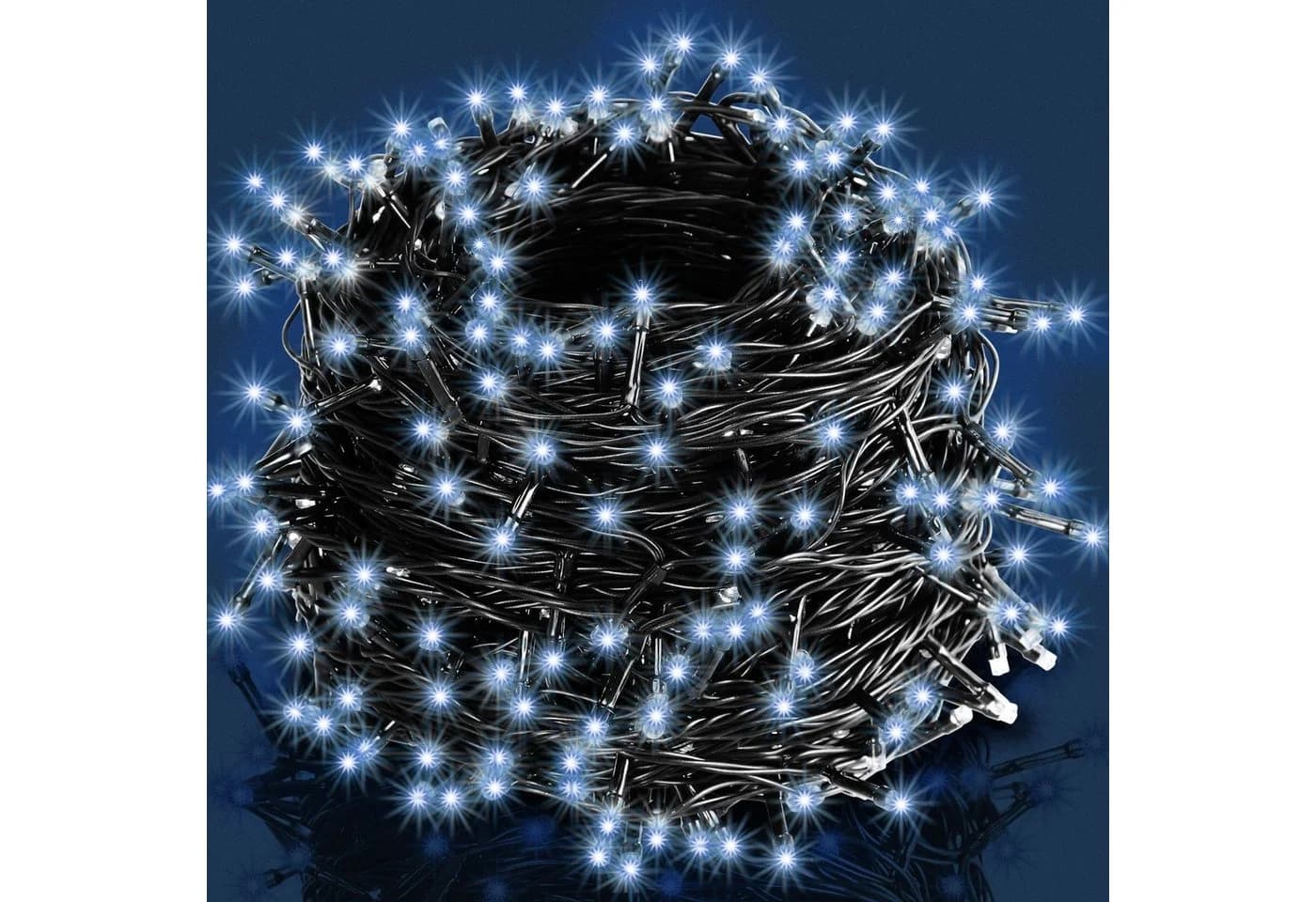 Deuba Lichterkette 100 LED mit Timer und Dimmfunktion, weiß, IP44 wasserfest - Bild 2