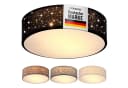 monzana Deckenleuchte 38 cm 2-flammig E27 Sternenhimmel Modern Schwarz Bild 2