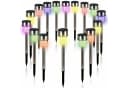 monzana LED Solarleuchte 16er Set Edelstahl Farbwechsel IP44 Bild 2
