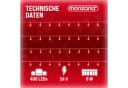 MONZANA LED Lichterkette 200/400/600 LEDs Warmweiß/Kaltweiß/Bunt IP44 Bild 3