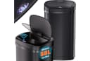 monzana Sensor Mülleimer 58L Edelstahl Schwarz Automatisch Bild 2
