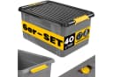 MONZANA Aufbewahrungsbox 6x 40L BPA-frei Kunststoffbox Bild 2
