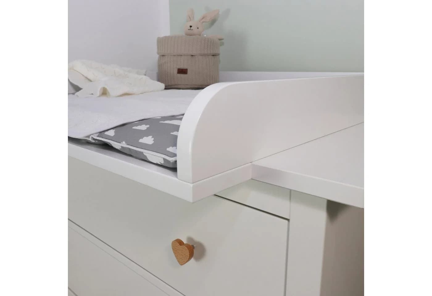 Puckdaddy Wickelaufsatz Lasse Weiß für IKEA Hemnes Kommode - Bild 3