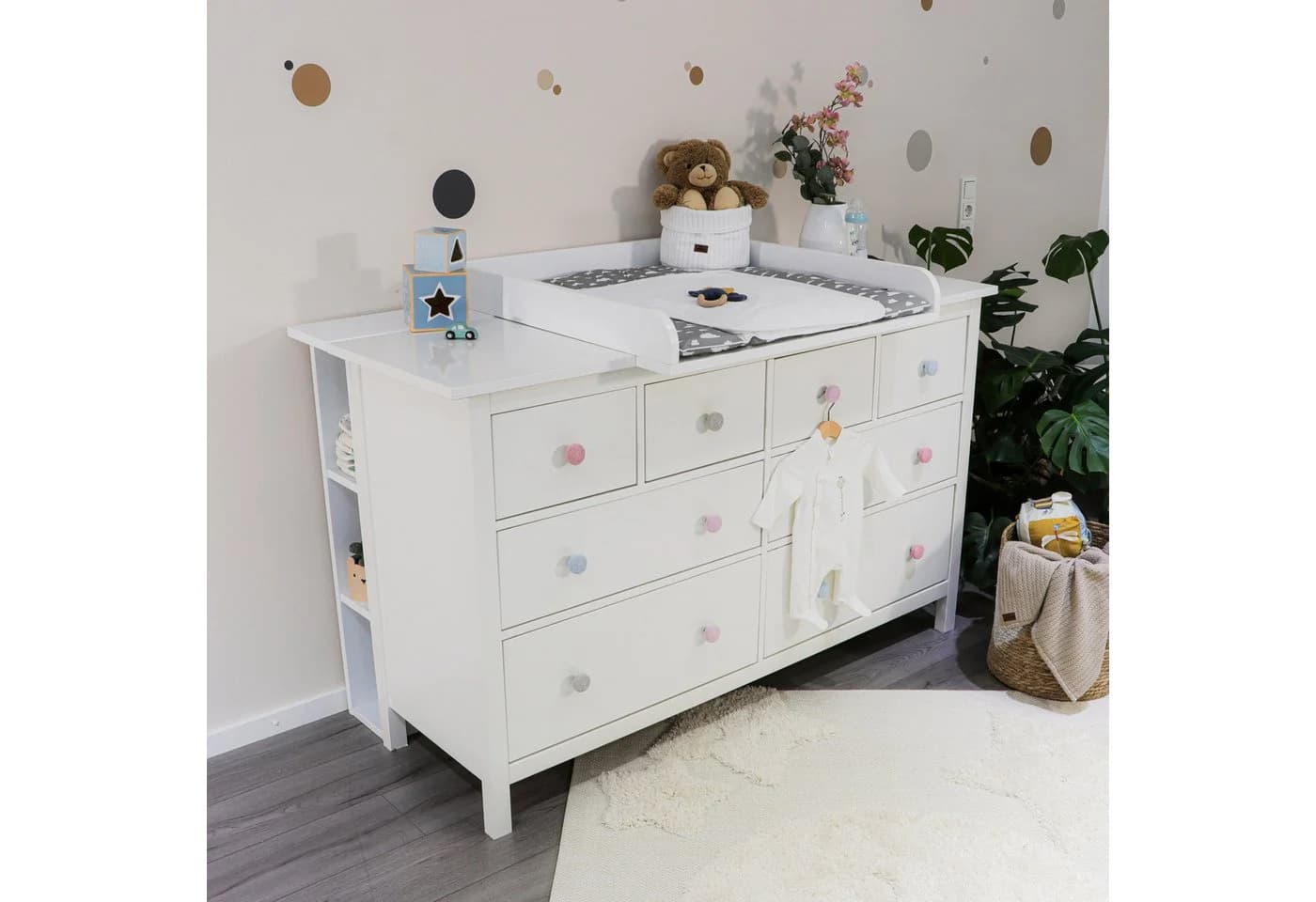 Puckdaddy GmbH Wickelaufsatz Levi für IKEA Hemnes Kommode