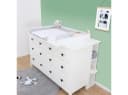 Puckdaddy Wickelaufsatz Matz Weiß für IKEA Hemnes Kommode Bild 2