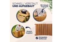 Casaria Gartenliege Braun Holz Gartenliege FSC®-zertifiziert 320kg Belastbar Garten Akazie Bild 4