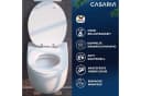 Casaria WC-Sitz mit doppelter Absenkautomatik Weiß MDF Bild 1