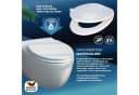Casaria WC-Sitz mit doppelter Absenkautomatik Weiß MDF Bild 3