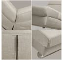 Casaria Relaxliege London Beige Ergonomisch Gepolstert Bild 3