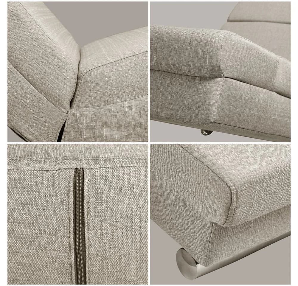 Casaria Relaxliege London Beige Ergonomisch Gepolstert - Bild 3