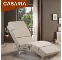 Casaria Relaxliege London mit Massage und Heizfunktion Beige Bild 1