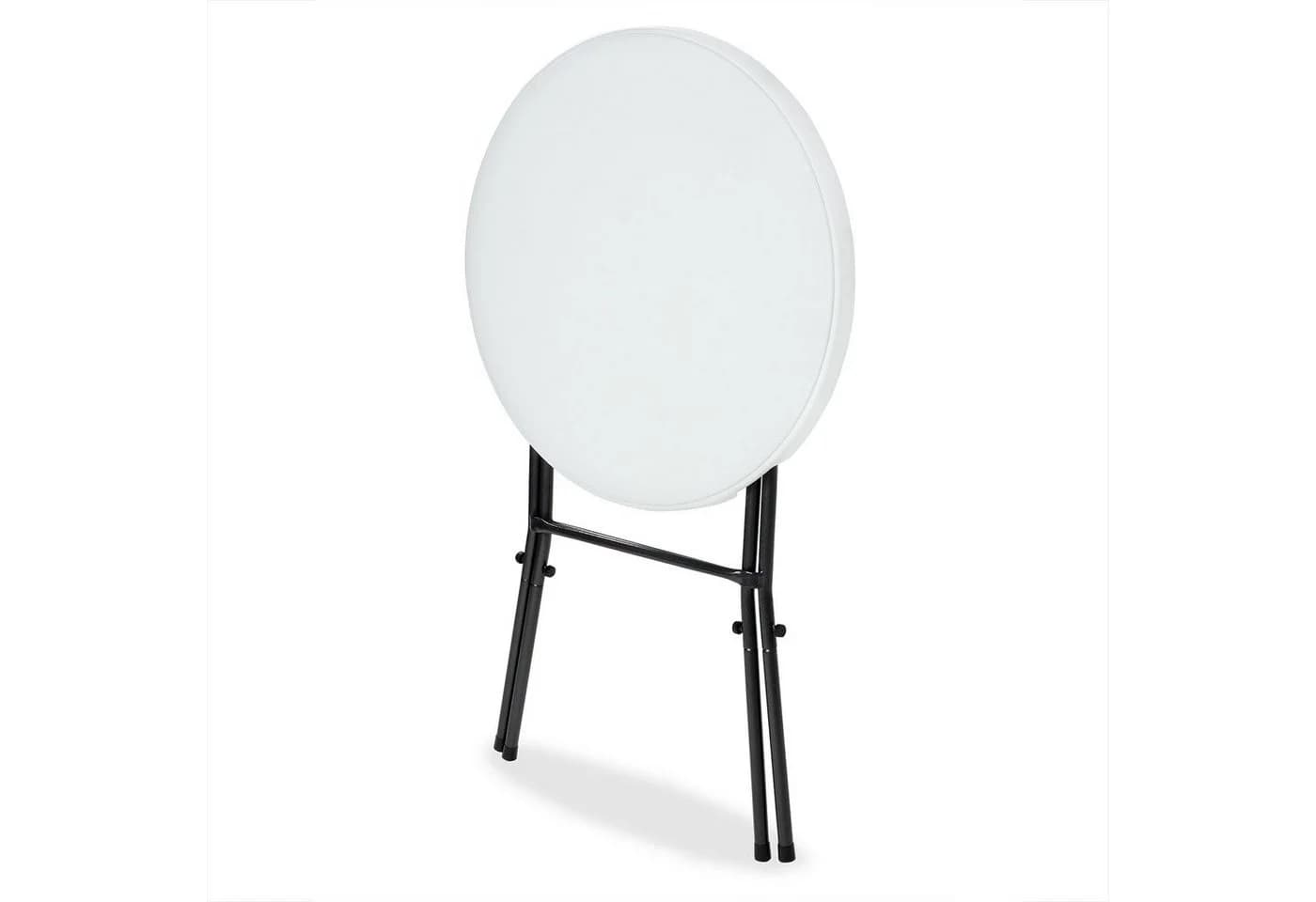 Casaria Stehtisch Klappbar 2er Set Weiß/Grau Kunststoff