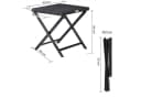 Casaria Gartenstuhl Rom Schwarz Polyrattan Klappbar Bild 5