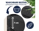 Casaria Gartenlounge-Set Lissabon Grau Polyrattan WPC Bild 4
