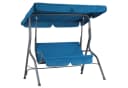Casaria Hollywoodschaukel 2-Sitzer Atlantik Blau Wetterfest Bild 2