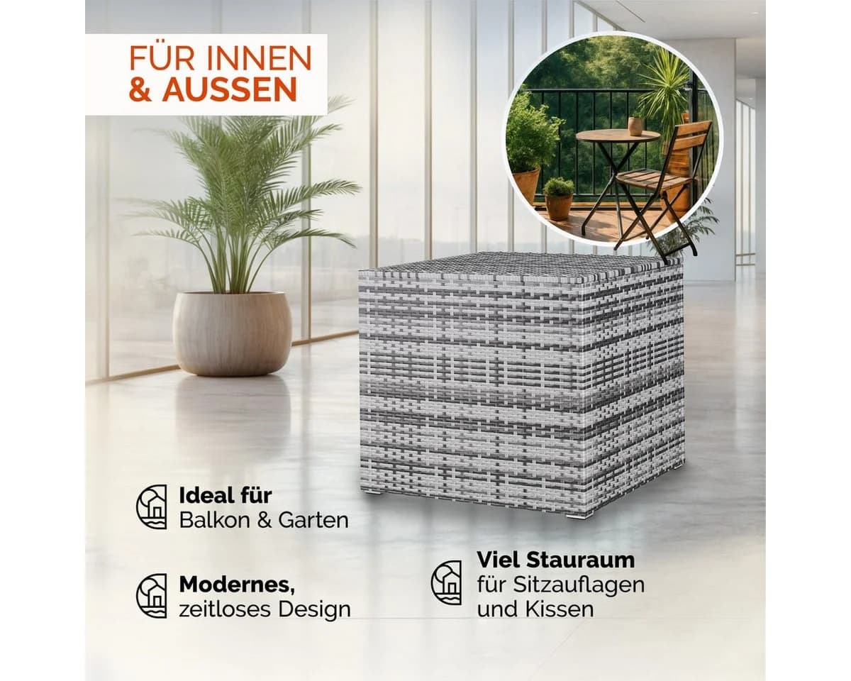 Casaria Auflagenbox Grau 318L mit Gasdruckfeder - Bild 5