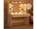 Casaria Schminktisch Lucia Weiß mit LED Beleuchtung Bild 2