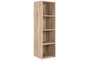 Casaria Bücherregal Skylar 4 Fächer Modern Weiß/Eiche Bild 2