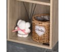 Casaria Bücherregal Skylar 4 Fächer Modern Weiß/Eiche Bild 5