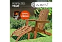 Casaria Gartensessel Akazie Holz mit Fußhocker Klappbar Wetterfest Bild 3