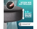 Casaria Drehhocker Höhenverstellbar Schwarz Kunstleder Bild 1