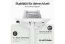 Casaria Schreibtisch Höhenverstellbar Weiß mit LCD-Display Bild 5