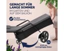Casaria Gartenliege Polyrattan mit Rollen 5-fach verstellbar Bild 4