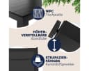 Casaria Garten-Essgruppe Bern 7-tlg. WPC Aluminium Klappbar Anthrazit Bild 4