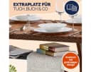 Casaria Gartentisch Polyrattan mit Ablage FSC®-Akazienholz Bild 4