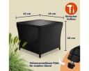 Casaria Beistelltisch Wetterfest Polyrattan WPC Schwarz Bild 4