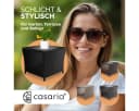 Casaria Beistelltisch Wetterfest Polyrattan WPC Schwarz Bild 5