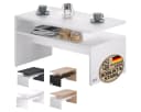 Casaria Couchtisch Sacramento Weiß Modern mit Stauraum Bild 2