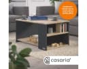 Casaria Couchtisch Santa Cruz Grau mit Stauraum Modern Bild 1