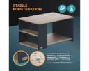 Casaria Couchtisch Santa Cruz Grau mit Stauraum Modern Bild 5