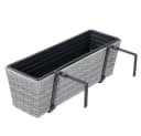 Casaria Blumenkasten 4er Set 11L Polyrattan mit Halterung Bild 4
