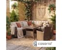 Casaria Gartenlounge-Set Lissabon 17-tlg. Beige/Grau Schwarz Polyrattan Bild 1