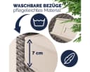 Casaria Gartenlounge-Set Lissabon 17-tlg. Beige/Grau Schwarz Polyrattan Bild 4