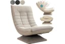 Casaria Relaxsessel Aberdeen Beige 5-fach verstellbar drehbar klappbar Bild 2