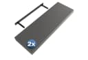 Casaria Wandregal Grau Matt 70cm mit Halterung Bild 2