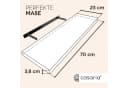 Casaria Wandregal Grau Matt 70cm mit Halterung Bild 3