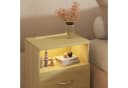 Casaria Nachttisch Jamie mit Touch LED Beleuchtung Braun Bild 3