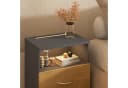 Casaria Nachttisch Jamie mit LED-Beleuchtung Grau Bild 3