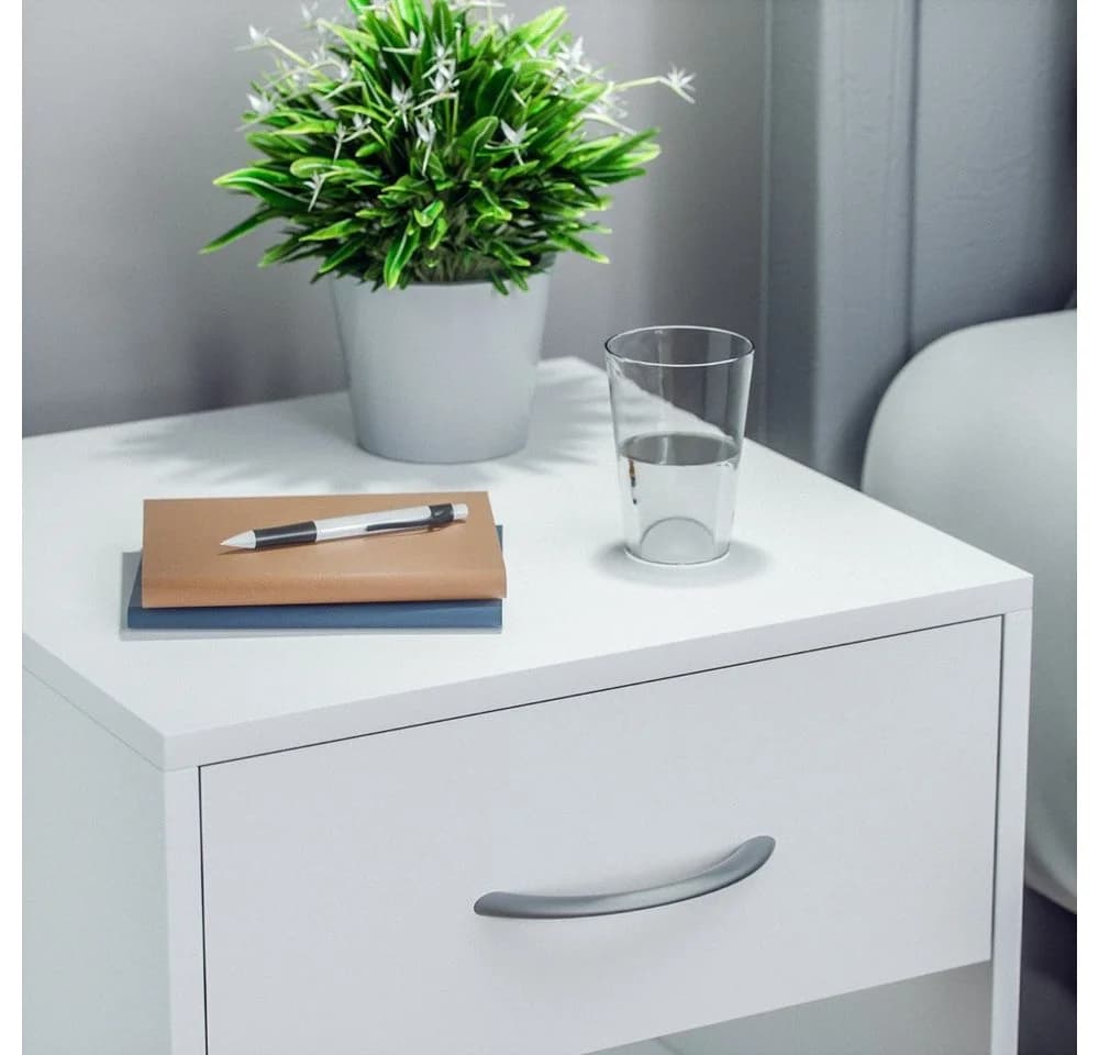 Casaria Nachttisch Kiel 2er Set Weiß Modern Holz - Bild 3