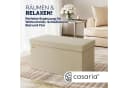 Casaria Sitzbank mit Stauraum Beige Faltbar Gepolstert Bild 1